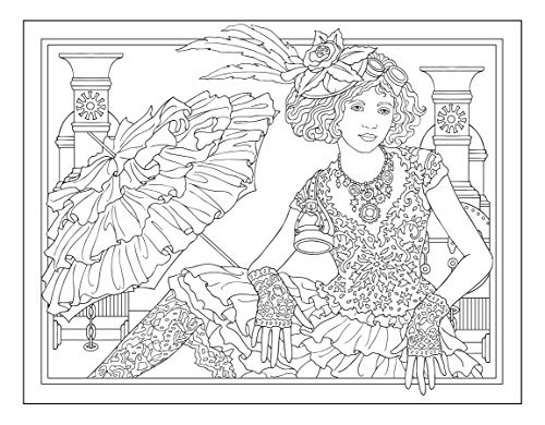 Creative Haven Steampunk Fashions Coloring Book (Adult Coloring Books: Fashion)