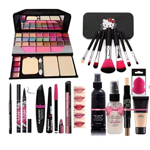 JAAYANSHA TYA 6155 Makeup Kit with 7 Black Makeup Brush, 1 Lipsti...
