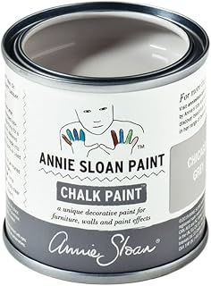 Annie Sloan Chalk Paint® (Chicago Grey, 120 ml/4.06 Fl Oz) a unique decorative paint for furniture, cabinets and home décor with no sanding or priming