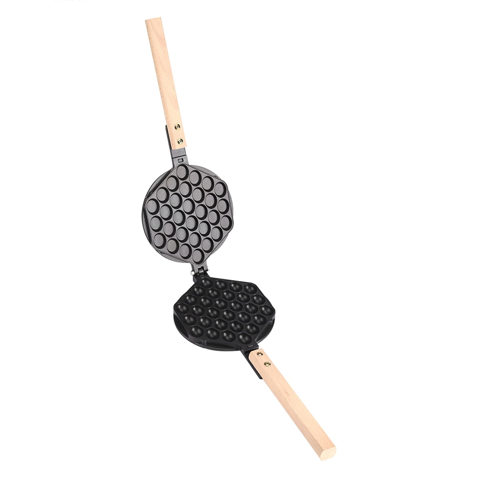 Gofrera de Wafles en Forma de Huevo, Moldes para Hornear con Diseño Antiadherente y Asa de - Ideal para Uso en Casa y Comercial