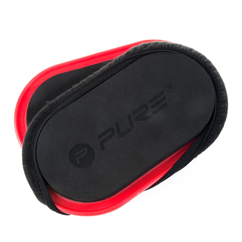 Pure2Improve Gleitunterlage, 2Stk., Schwarz/Rot, P2I200230