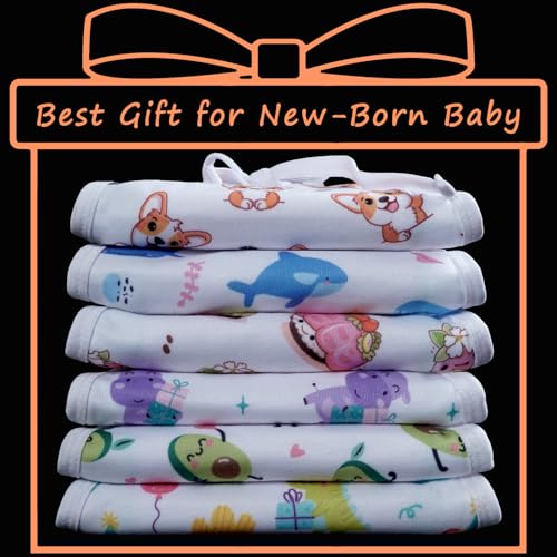 Image of Kids Need Premium langot for new born baby 0-3 months (6 Pack) Super Soft Double Layered nappy Breathable cotton cloth nappies for new born baby essentials | (NP1)