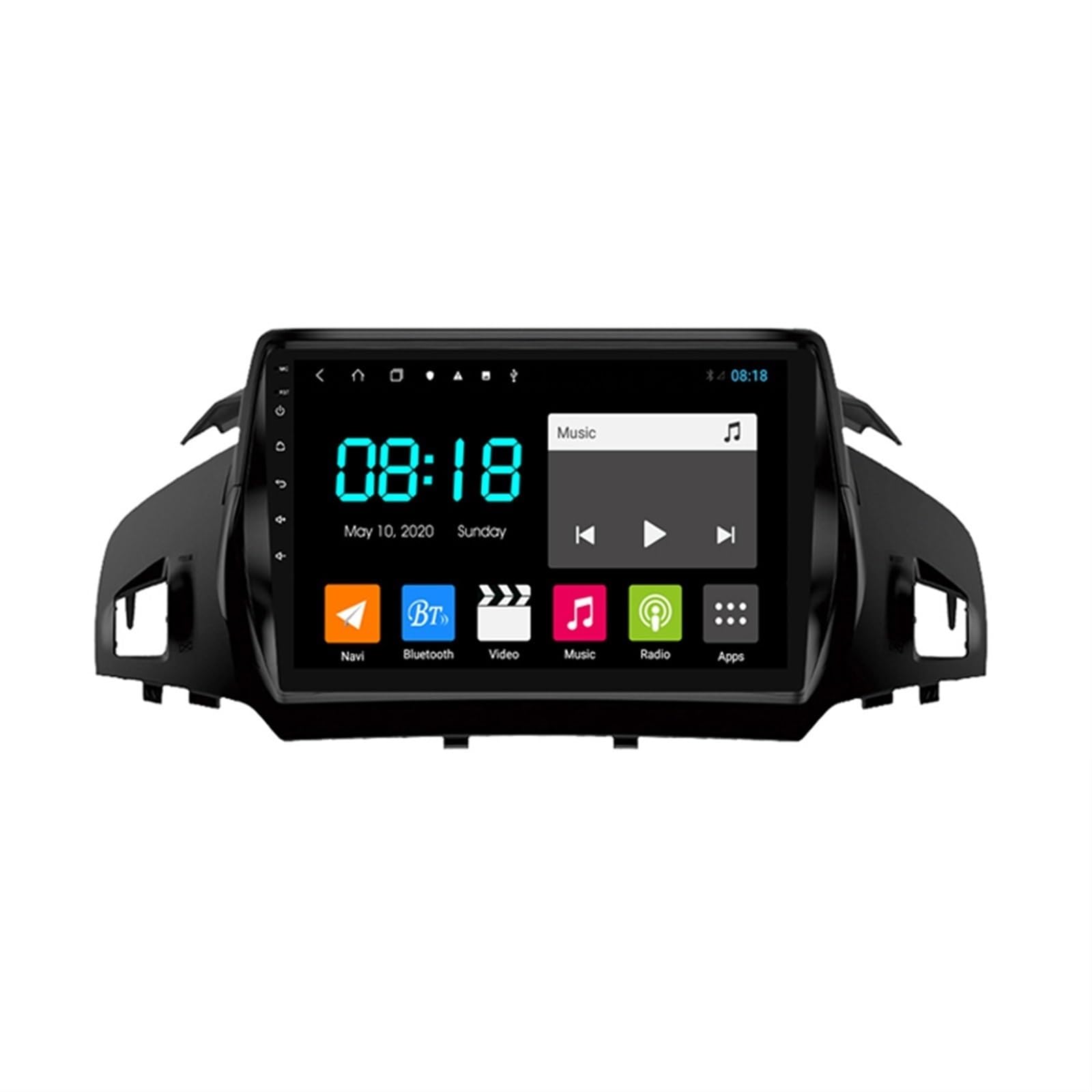 9 "Android 10.0 Radio samochodowe odtwarzacz multimedialny GPS dla forda, Kuga Escape C-max 2013 2 Din Autoradio Auto Audio nawigacja samochodowa stereo