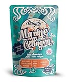 SKINNLY Pure Wild-Caught Marine Collagen Powder - Flavorless, Types 1 & 3, Hydrolyzed Peptides, from Tuna and Bream Fish Scales of Pacific and Indian Oceans 8oz