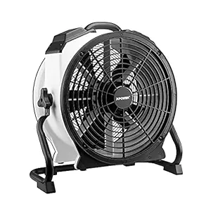 XPOWER Pro Built-in Sealed Motor Multipurpose Air Circulation Blower, Air Floor Fan, Axial Fan (FC-420) Black