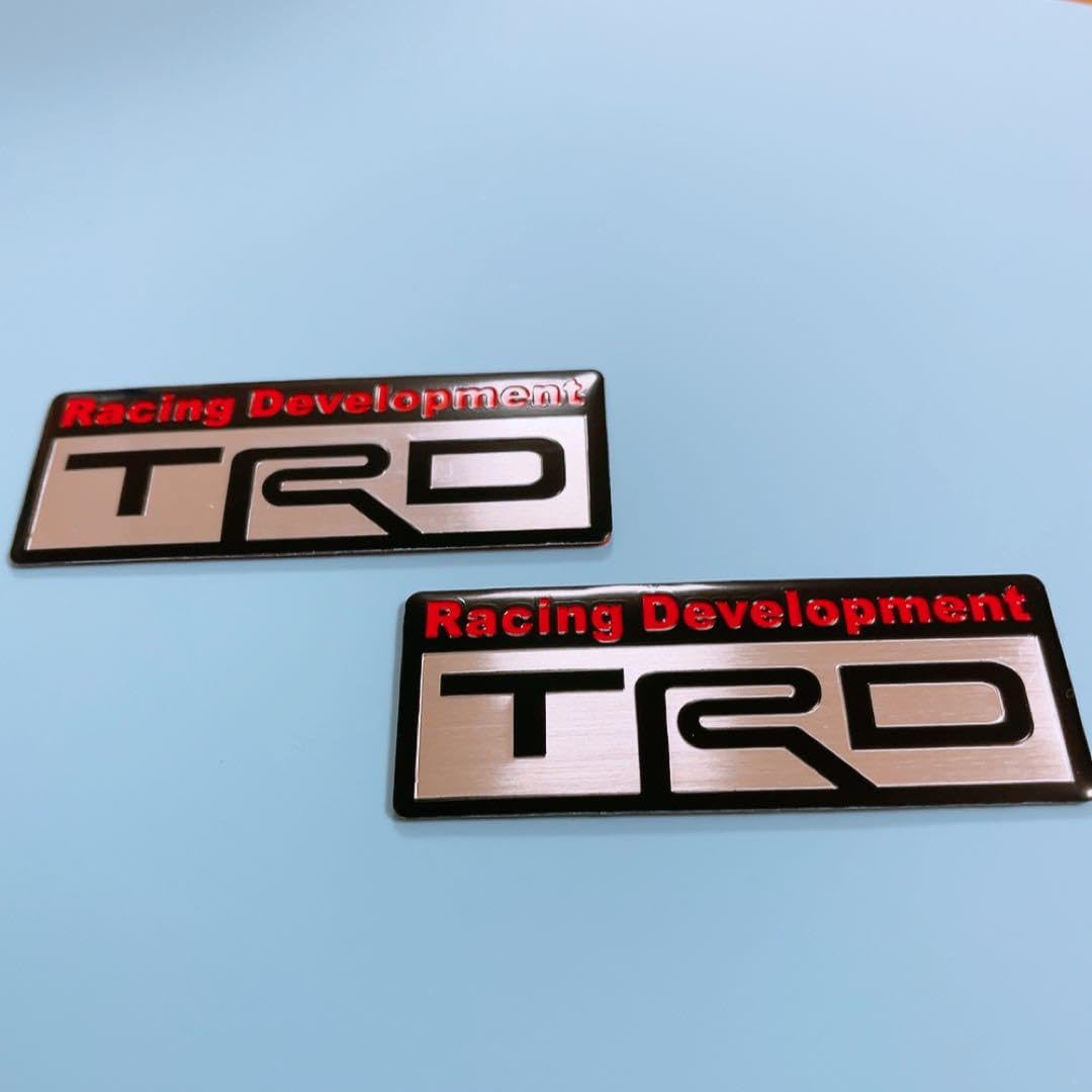 パーツ TRD Strut Brace Emblem Badge Silver To Suit Trd Jzx100 Jza80