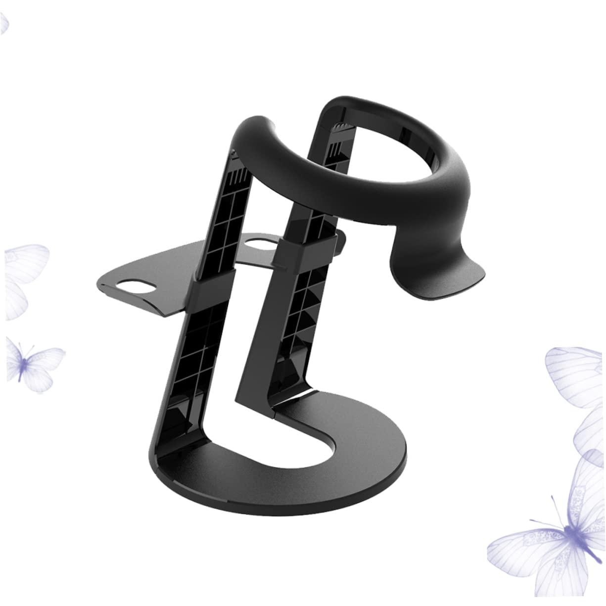 Supporto da Parete per Visore Vr Nero in Plastica, Display Mount | Uso per Controller Gaming e Visore, Design Salvaspazio, Accessorio per Realtà Virtuale