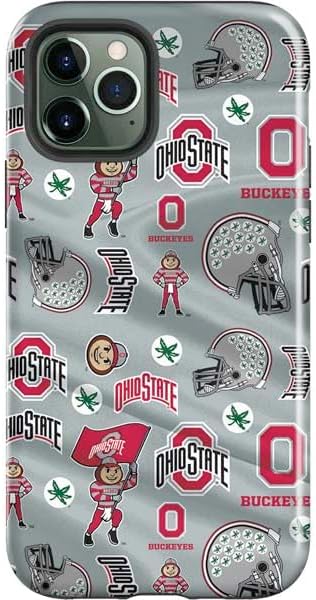 Skinit Impact Phone Case Compatible with iPhone 12 Pro Max - Officially Licensed Ohio State University Pattern Design