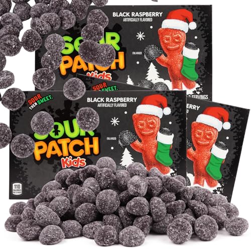 Holiday Sour Patch Kids Coal Theatre Box, Shareable Size Gummy Ca...