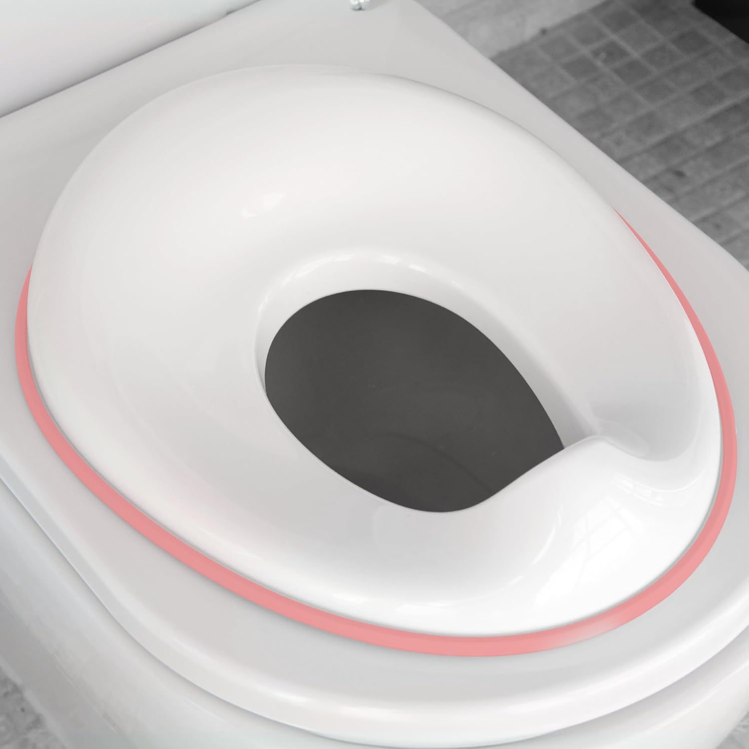 Stronwik Portable Baby Potty Training Seat for Boys and Girls Potty seat Toilet Seat for Kids 0 to 5 years Child Toddler Non-Slip with Splash Guard Fits Round & Oval Western Toilets (Pink)-image-10