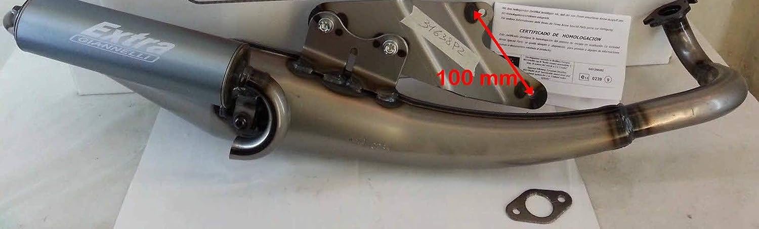 GIANNELLI MARMITTA SCOOTER EXTRAV2 APRILIA SR KAT 00/03 OMOLOGATA CEE E13 SILENZIATORE ALLUMINIO ANODIZZATO