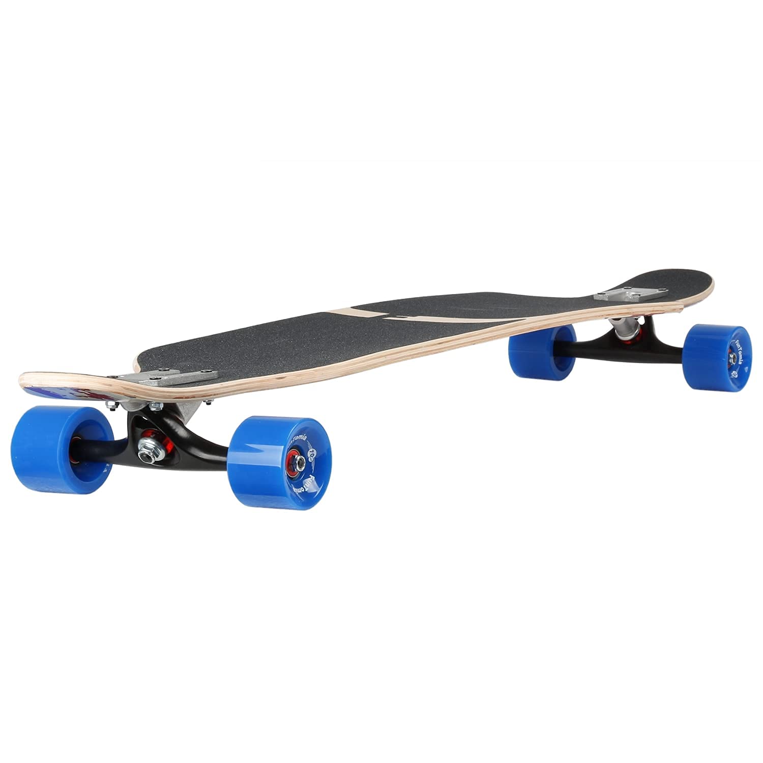 FunTomia Longboard Drop Through Cruiser Skateboard complet avec roulement à billes Mach1 High Speed T-Tool avec ou sans roues LED
