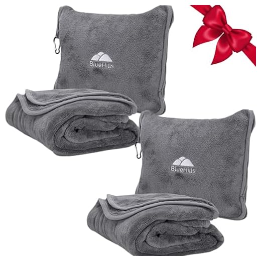 Compact Travel Blanket and Pillow Set