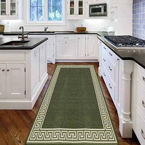 renoazul® Carpet Runners for Hallways Non-Slip Long & Wide Heavy-Duty Plain | 80 x 300 cm Super Absorbent Indoor Stair Carpet and Kitchen Anti-slip Floor Mats - Greeky Rug - Silver & Black