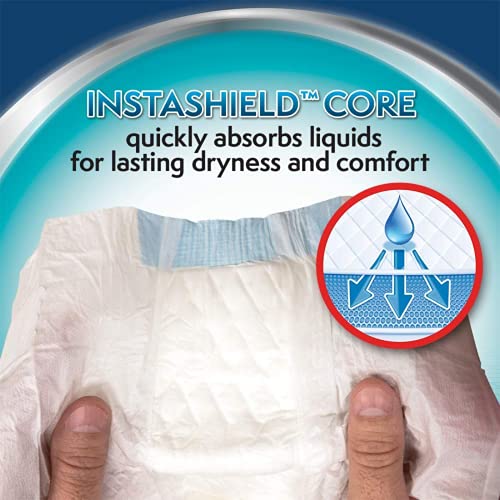 Image of Simple Solution Disposable Diapers for Dogs, Insta Shield Core, Leak-Proof, Fur-Friendly Fasteners, Ideal for Females in Heat, Incontinence & Travel - Pack of 12 (M)