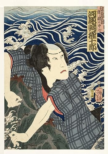 Affiche art mural pour vibrer au rythme du théâtre kabuki traditionnel