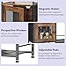 SWTYMIKI Coffee Bar Cabinet for Home - Farmhouse Coffee Stand Station Multi-Purpose Buffet Sideboard Cabinet with Drawers - Kitchen Bar Table for Living Room, Corner, Small Space, Espresso