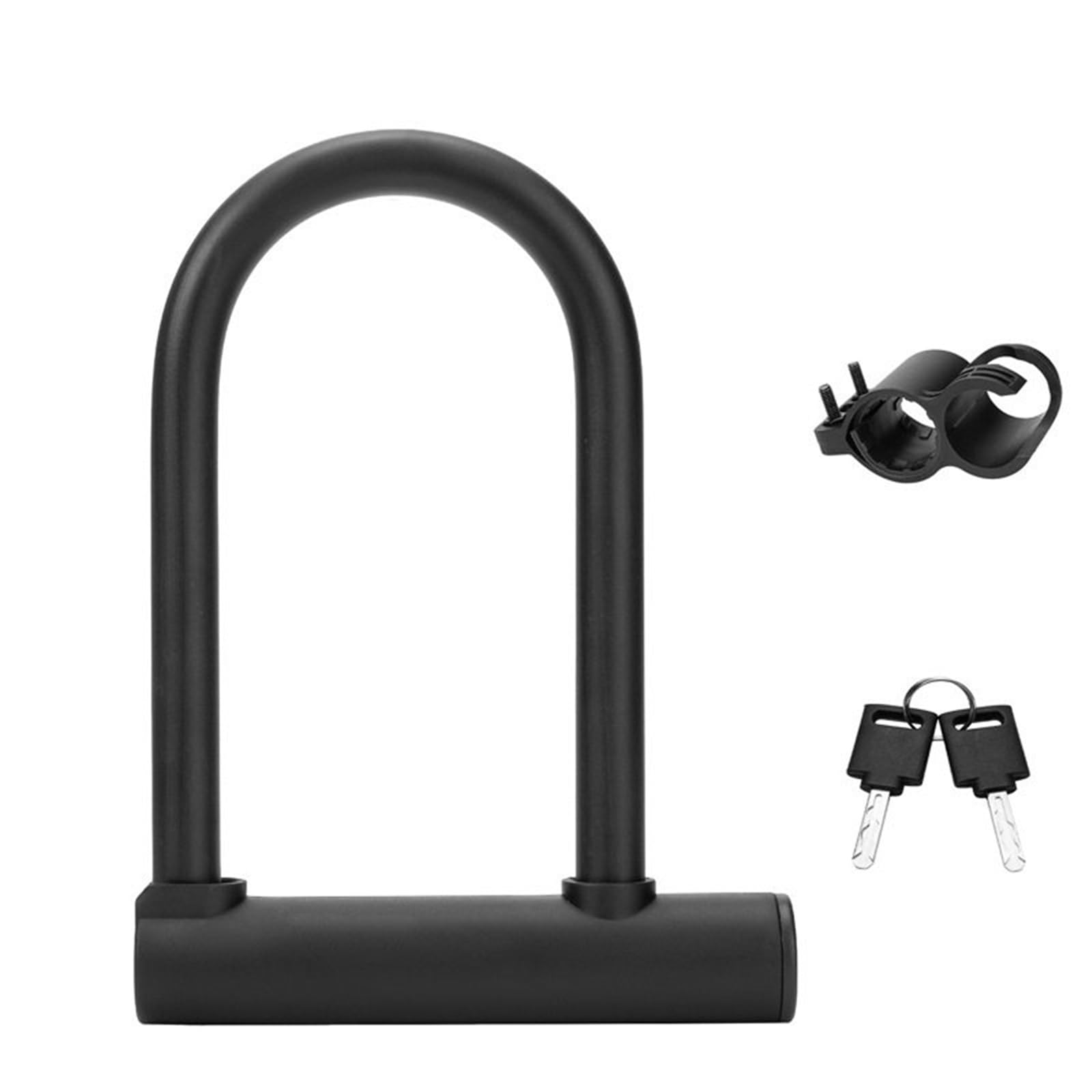 Arupmn No-Image Style Chain Lock U Padlock Anti-Theft Lock Cable Set Mtb Road Motorcycle Handlebar Lock(No-Image Style)