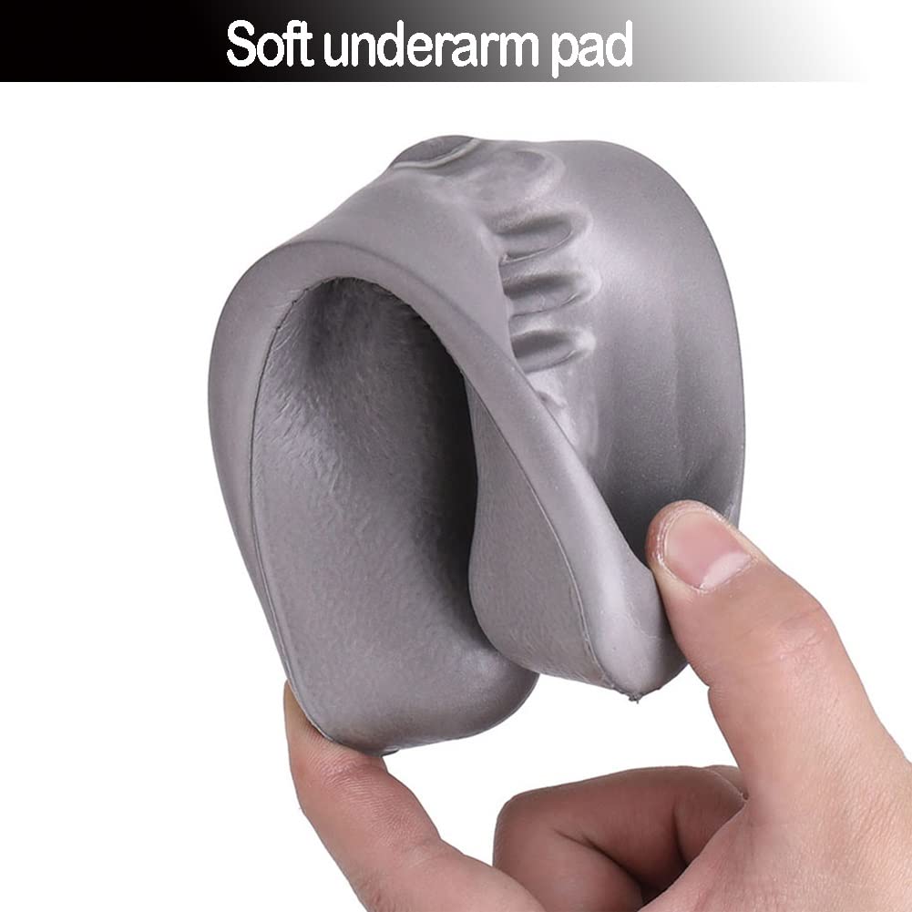 Muleta Axilar de Acero Inoxidable, Muletas para Caminar, Muletas Acolchadas con Resorte y Cómodas Almohadillas para Axilas, 1 Par (Size : M)