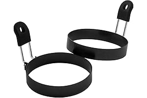 COTEY 3.5" Non-Stick Silicone Egg Rings