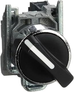 XB4BD21 Interruptor selector, metal, negro, Ø22, 2 posiciones, fijo, 1 NA