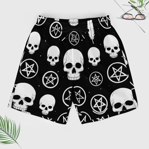 Supdreamc Comfort Men & Boys Big & Tall Swim Trunks Half Pants for Beach Athletic Workout3