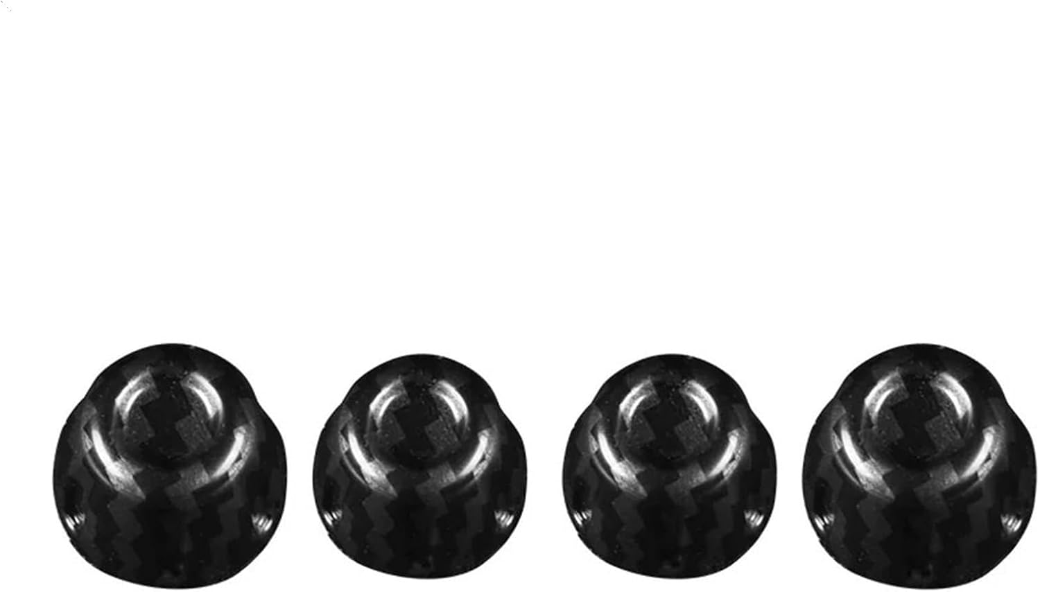 Air Conditioning Knob Cover AC Vent Outlet Switch Decorative Ring Sticker Car Accessories Compatible with MINI Cooper F55 F56 F57(Carbon Fiber)