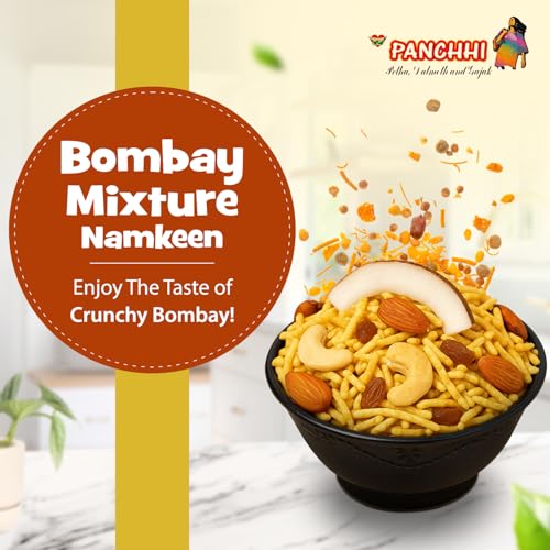 Image of Panchi Bombay Mixture Namkeen (300g) Spicy and Crunchy Indian Snack Mix Perfect Blend of Nuts Seeds and Spices Tasty and Flavorful Ideal for Snacking