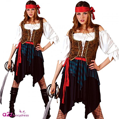 Wicked Costumes - Costume da pirata, per donna