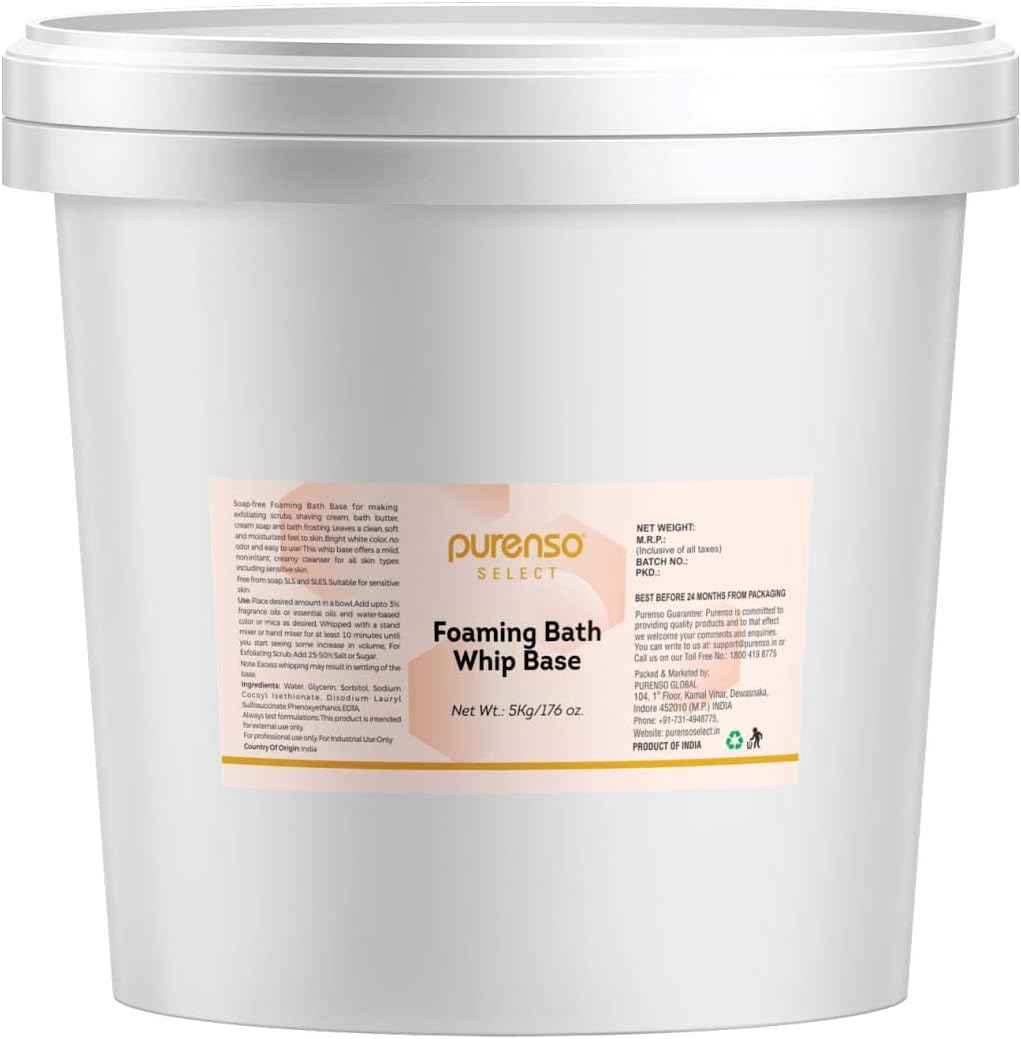 Foaming Bath Whip Soap Base, 5kg