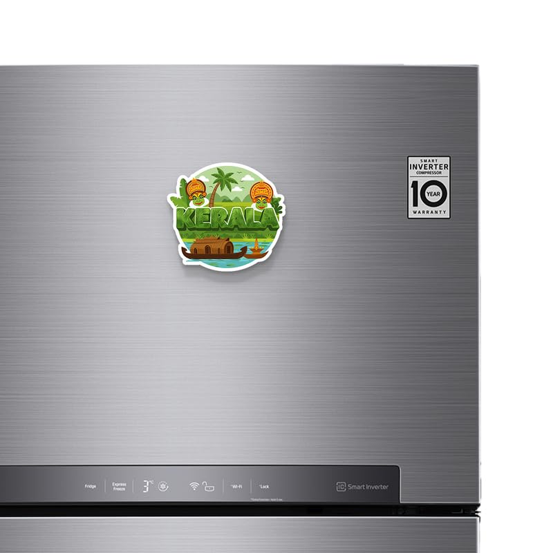 Image of Kerala (1) Fridge Magnets, Glossy Finish, Stylish Magnet for Fridge, Wardrobe & Metal Surfaces