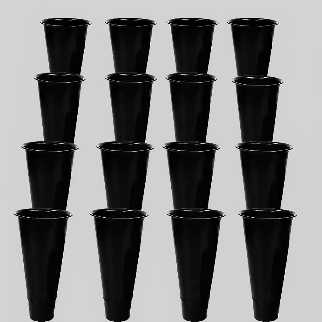 Zhongma 16pcs Plastic Buckets for 4 Tier Metal Flower Display Stand (This Item is not Recommended for Purchase Separately,Please be Cautious When Purchasing Separately, as it May not be usable)