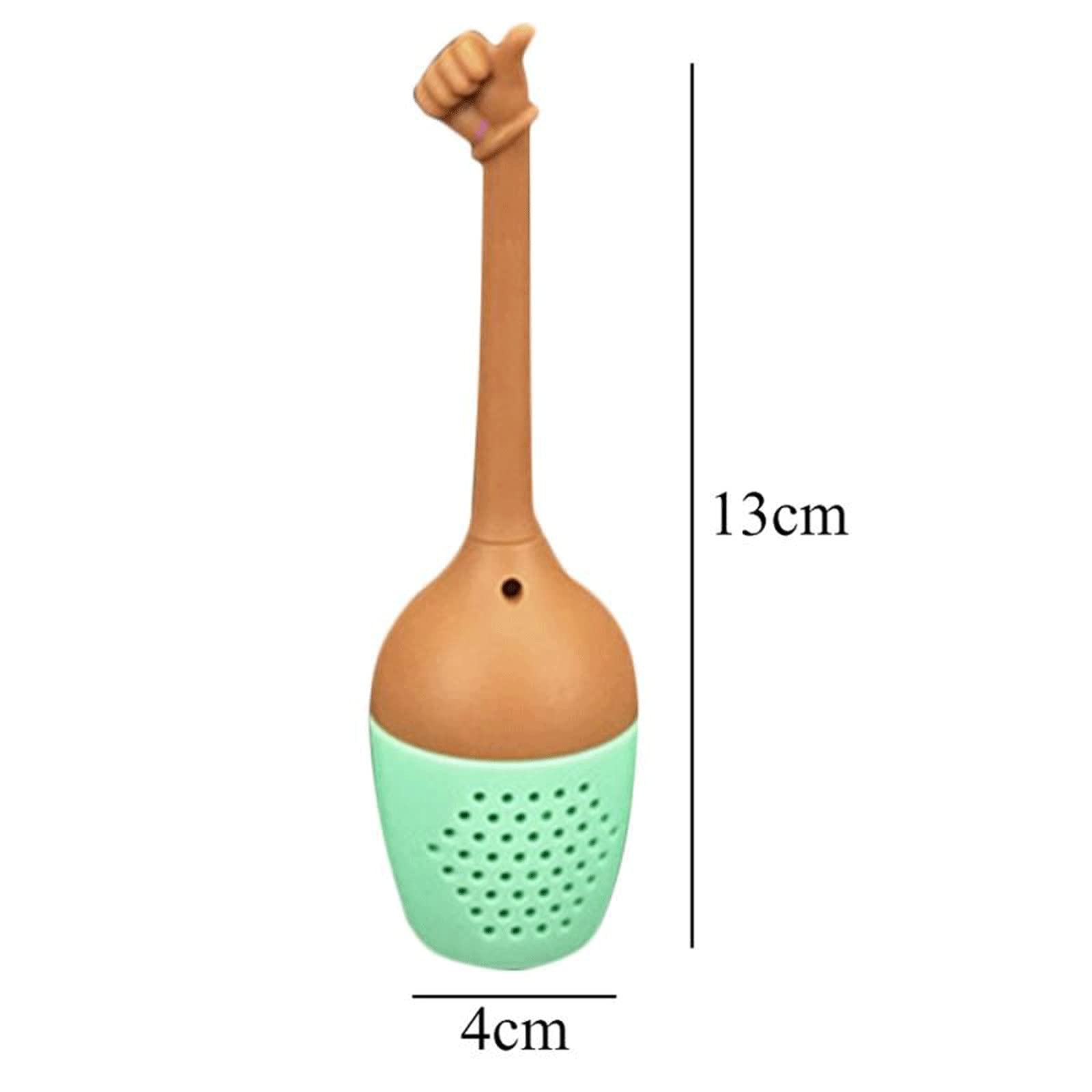 Colador de té, colador de té, infusor de té divertido con gestos de mano, colador de té de silicona de grado FDA, soporte de especias de hierbas para hojas sueltas, accesorios de cocina (E)