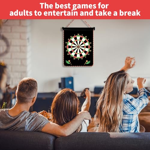Image of Magnetic Dart Board Games for Kids with 12 Darts Outdoor Toys for Boys Age 8-13 Cool Stuff Gifts Ideas for Teenage Boy Girls Age 8 9 10 11 12 13 14 15 16 Game Room Decor