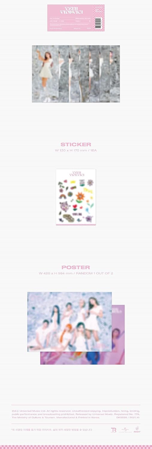 TRI.BE VENI VIDI VICI 1st Mini Album Random Ver CD+92p PhotoBook+7p PostCard+1p Name Card+2p PhotoCard+1p Concept PhotoCard+1p Ticket+1p Sticker+Message PhotoCard SET+Tracking Kpop Sealed
