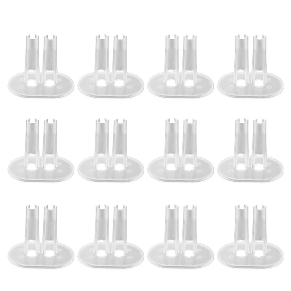 Exceart supporto trasparente per bambole 12 pezzi piedini integrati 18-30 cm