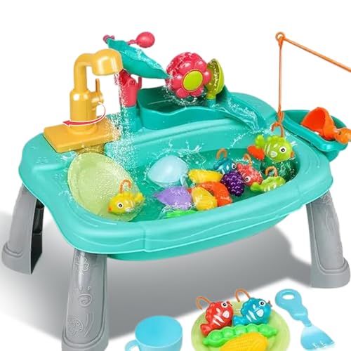 Table à eau pour les tout-petits avec jeu de pêche étanche