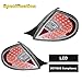 ROXX Tail Light Replacement Compatible with 20‎00 2001 2002 Dodge Neon LED Tail Lights Driver & Passenger Side (Chrome Housing/Clear Lens)