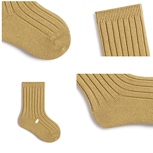 FYLuoke Baby Girls Boys Socks Unisex-Baby Infant Cotton Crew Socks for Skid Toddler Ankle Socks Set4