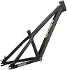 Mountain Bikes Hardtail Frame 26erx12.9'' DJ/4X Aluminum Alloy Rigid Disc Brake Dirt Jump Bike QR 135mm(Black)