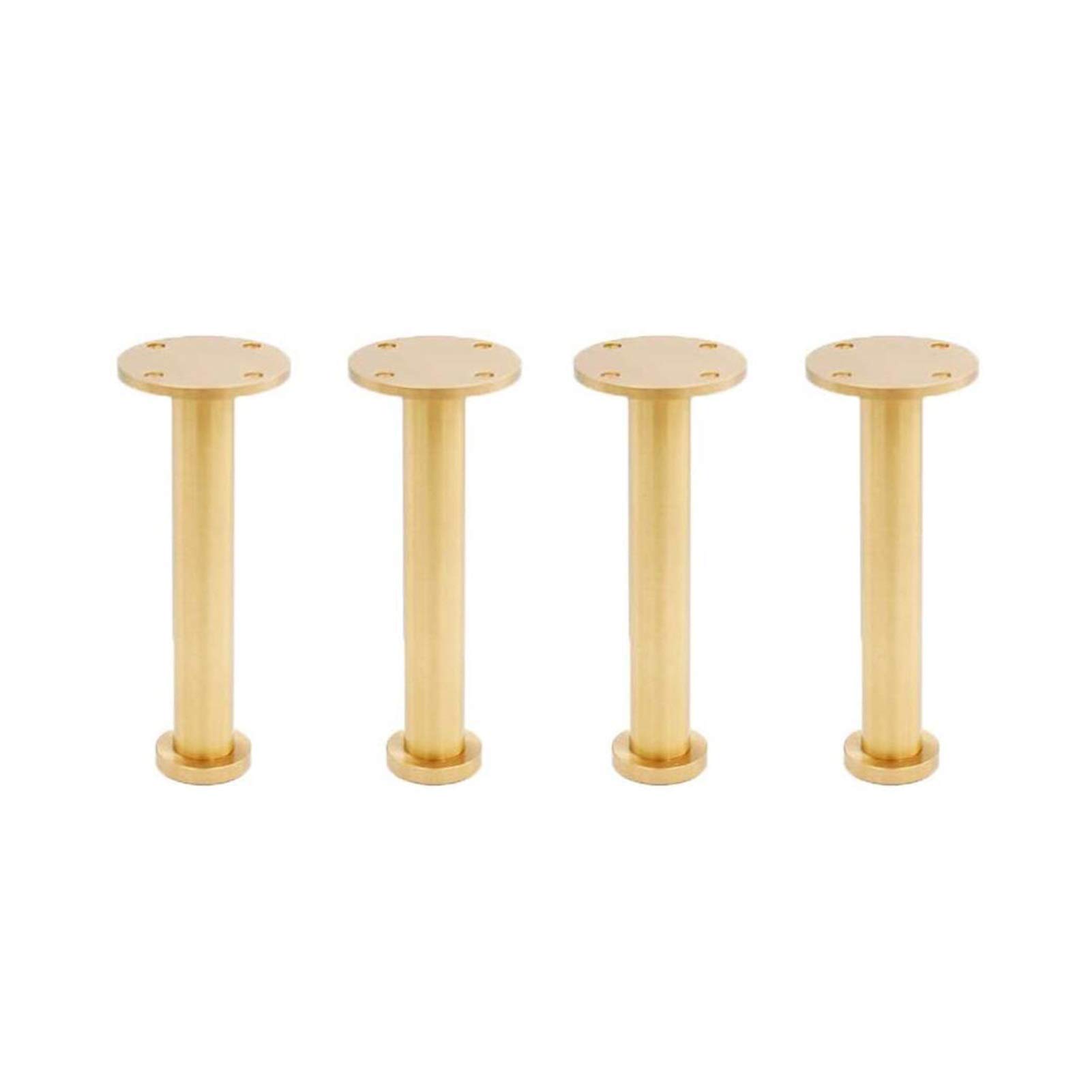 4Pcs Furniture Legs 11cm Brass Table Legs,Adjustable Desk Legs,Dining Table Legs, DIY Legs