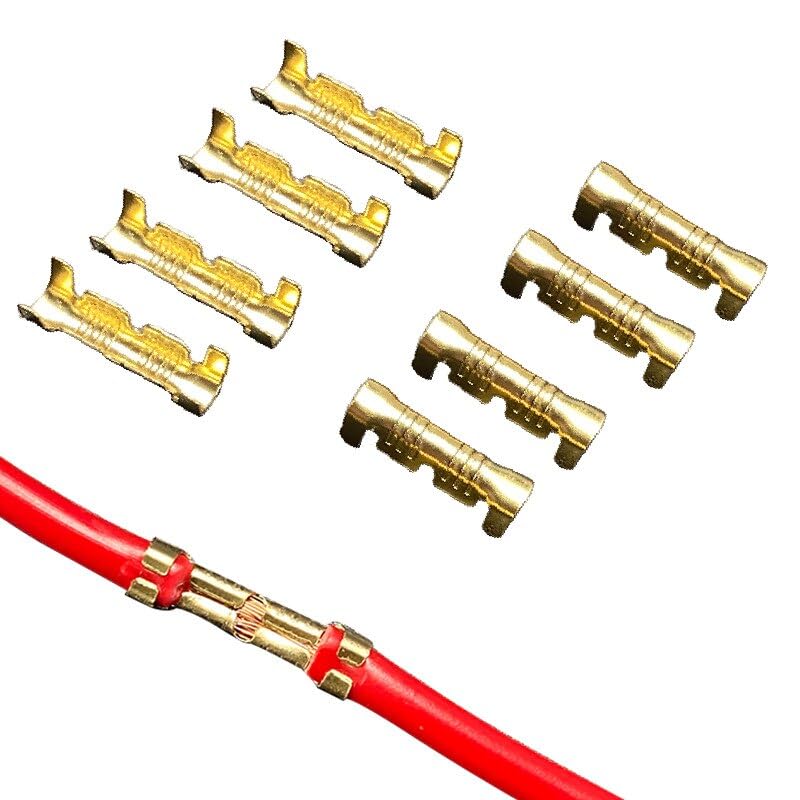 XWTOOL 50/100/200pcs U Type Terminal Tab 0.3 To 1.5mm2 Terminal Block Connector Docking Terminal Double Connector Terminal (Color : G849B 100pcs)