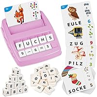 Joozmui Buchstaben Lernen Spiele, Montessori Spielzeug ab 3-8 Jahre, Zahlen und Buchstaben Lernen Set, Lernspiele für Kinder, Geschenk Einschulung für Mädchen und Junge