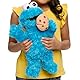 Just Play Sesamstraße Nom Nom Krümelmonster, Plüschtier, 34 cm groß, mit Soundeffekten und Bewegungen, blau, interaktives Kuscheltier, Kinderspielzeug ab 18 Monaten