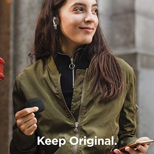 elago Silicone Case Designed for Apple AirPods Pro Case - 360° Full body Protection, LED visible, Premium Silicone Cover (Black)