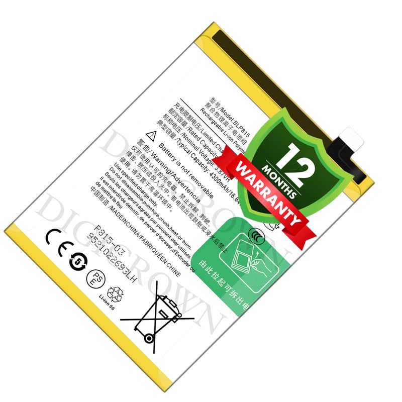 Image of Original BLP815 Battery Compatible for OnePlus Nord N10 5G - (4300mAh) - 1 Year Warranty DF7
