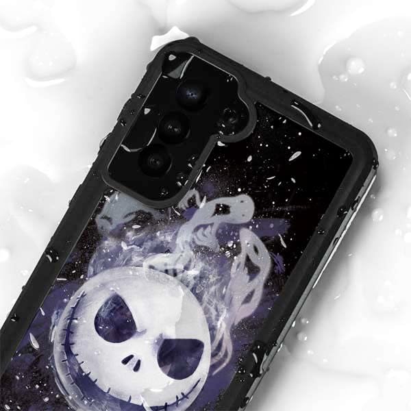 Skinit Waterproof Phone Case Compatible with Galaxy S23 - Officially Licensed Disney The Nightmare Before Christmas Jack Skellington Face Art Design