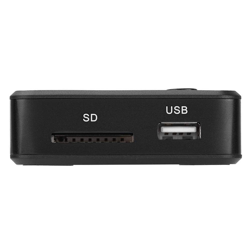 Lettore multimediale 1080P, 1080P HD TV Lettore multimediale audio e video 110 V-240 V con telecomando IR per RM/RMVB/AVI, unità USB e schede SD(VDE,EU Plug)