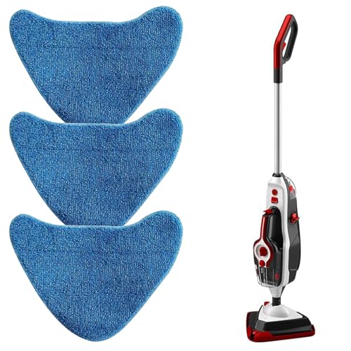3 Pcs ​​Microfiber Steamer Mop Pads​​, Compatible with Vax S85-CM S86-SF-P S86-SF-T S2ST S86-SF-CC VRS29M Models - Microfiber Steam Mop Pads Replacement​​ 32x25cm Universal Absorbent Washable Pads