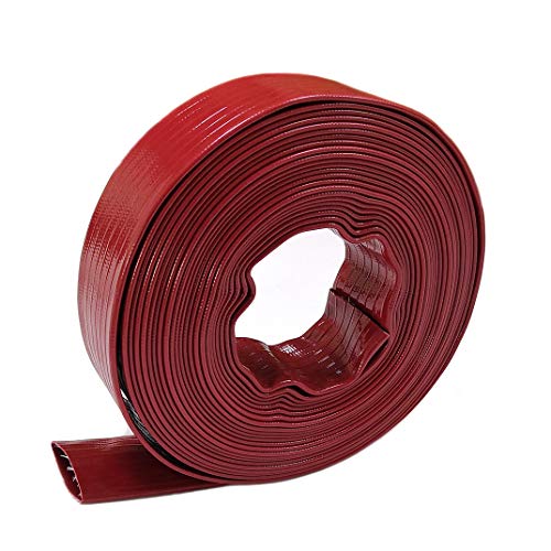 Preisvergleich Produktbild Hosetool Hochdruckverstärkter PVC-Flachentladungsschlauch und Rückspülschlauch 2 inch x 50 ft